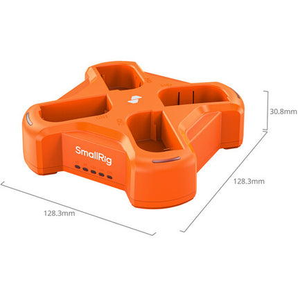 SmallRig LP-E6NH Kit de 4 Baterías USB-C 3500mAh con Cargador Cuádruple