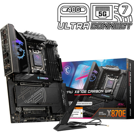 MSI MPG X870E CARBON WIFI Placa Base ATX AM5 DDR5 4 Ranuras SATA III