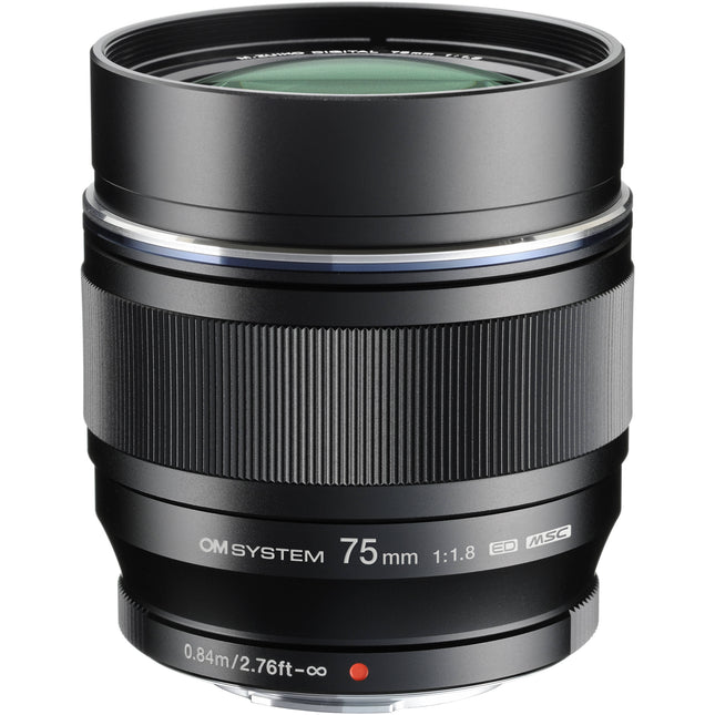 OM SYSTEM M.Zuiko Digital ED 75mm f/1.8 Lente Micro Cuatro Tercios Apertura f1.8