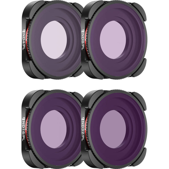 Freewell Hybrid Filtros ND4 ND8 ND16 ND32 para GoPro HERO Pack 4 unidades