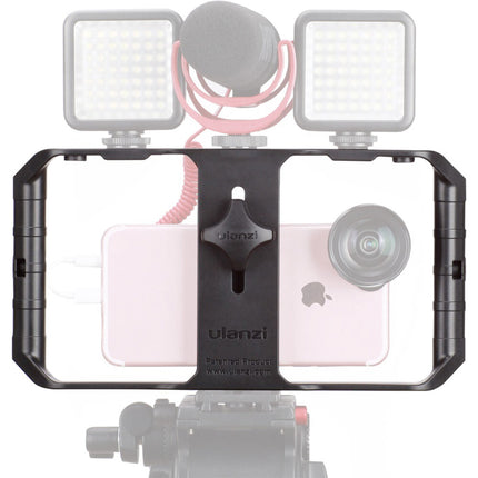 Ulanzi U-Rig Pro Rig para video smartphone con 3 monturas cold shoe y 4 roscas 1/4"