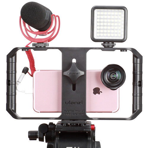 Ulanzi U-Rig Pro Rig para video smartphone con 3 monturas cold shoe y 4 roscas 1/4"