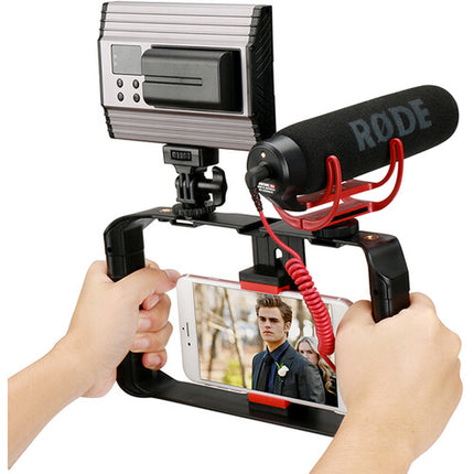 Ulanzi U-Rig Pro Rig para video smartphone con 3 monturas cold shoe y 4 roscas 1/4"
