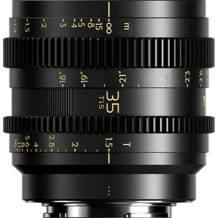 Thypoch Simera-C 35mm T1.5 lente cine Full Frame 210° enfoque Sony E