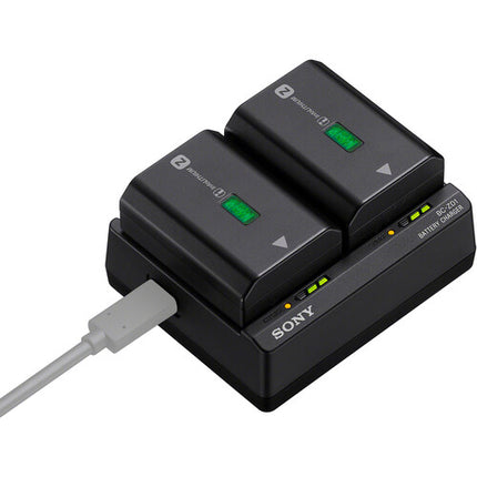 Sony BC-ZD1 Cargador Dual para Baterías NP-FZ100 Carga Rápida USB-C