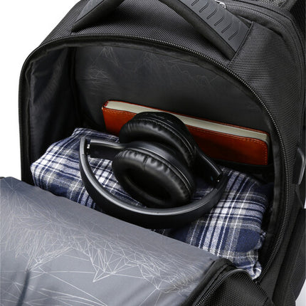 Swissdigital TERABYTE NG Mochila Negra 32L Bolsillo RFID Compartimentos Multiples