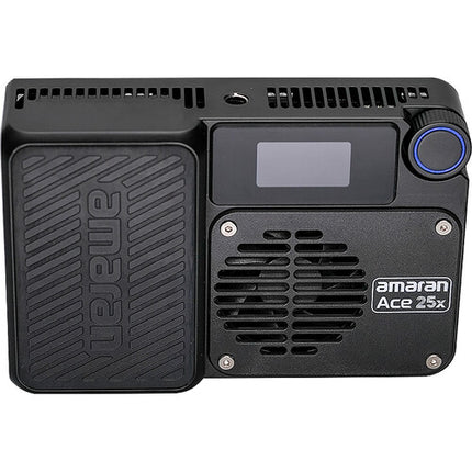 amaran Ace 25x Panel LED bicolor 4.6x3 pulg 1636 Lux 5600K con adaptador Lock-to-Cold Shoe