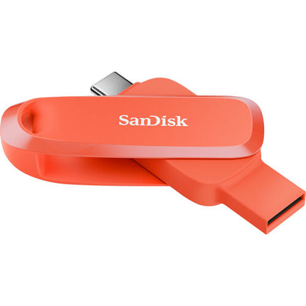 SanDisk 64GB Phone Drive USB 3.2 Gen 1 Memoria Flash USB-C y USB-A 100 MB/s naranja