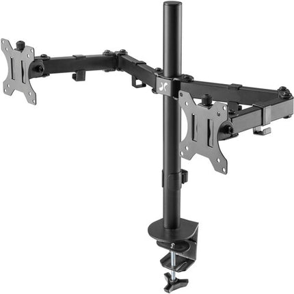 Helder Dual Soporte de Mesa con Abrazadera para Monitores 13 a 32" Ajuste hasta 17"