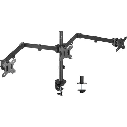 Helder Soporte de Mesa Triple para Monitores de 13 a 27" Capacidad 15.4 lb Altura Ajustable 17"
