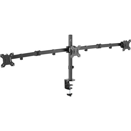Helder Soporte de Mesa Triple para Monitores de 13 a 27" Capacidad 15.4 lb Altura Ajustable 17"