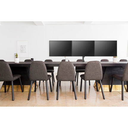 Helder Soporte de Mesa Triple para Monitores de 13 a 27" Capacidad 15.4 lb Altura Ajustable 17"
