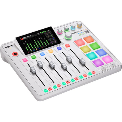 RODE RODECaster Pro II Estudio de Producción de Audio Blanco 4 Preamplificadores 6 Faders