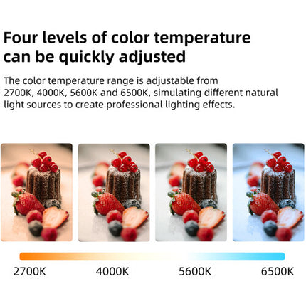 INKEE Bi-Color Luz LED Inflable Tubular 35.4" 2700-6500K 230.5 Lux