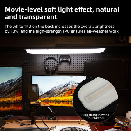 INKEE Bi-Color Luz LED Inflable Tubular 35.4" 2700-6500K 230.5 Lux