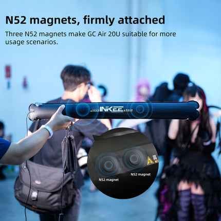 INKEE Bi-Color Luz LED Inflable Tubular 35.4" 2700-6500K 230.5 Lux