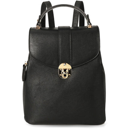 Rofozzi Layla Mochila para Tablet Negra Compatible 11 Pulgadas Cuero Vegano Resistente al Agua