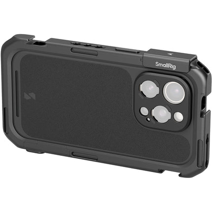 SmallRig Mobile Video Cage Edición Flagship para iPhone 16 Pro Max marco de aluminio duradero montaje rápido T-mount