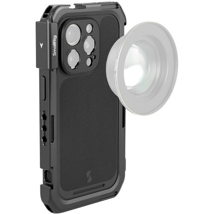 SmallRig Mobile Video Cage Edición Flagship para iPhone 16 Pro Max marco de aluminio duradero montaje rápido T-mount