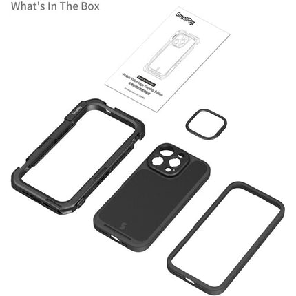 SmallRig Mobile Video Cage Edición Flagship para iPhone 16 Pro Max marco de aluminio duradero montaje rápido T-mount