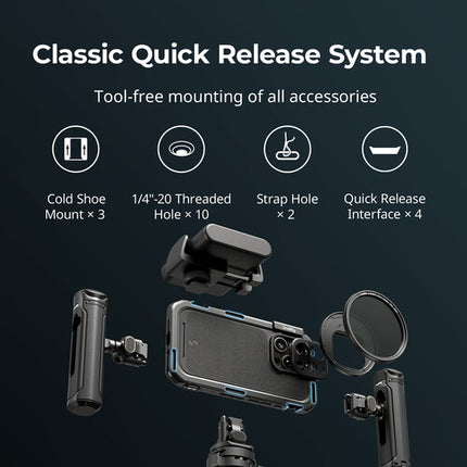 SmallRig Adaptador de Filtro Magnético 67mm para Cajas iPhone 16 Lado
