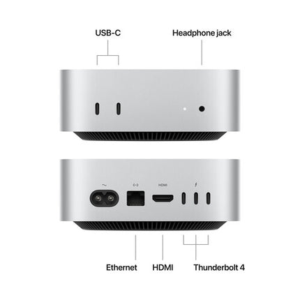 Apple Mac mini con Chip M4 16GB RAM 2TB SSD y AppleCare+ 3 años