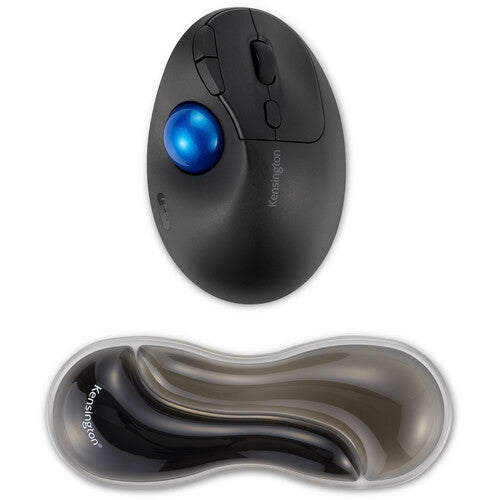 Kensington Slim Duo Gel Reposa Muñecas para Mouse y Trackball Gris y Negro diseños bajo perfil con canal de ventilación