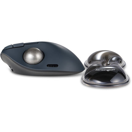 Kensington Slim Duo Gel Reposa Muñecas para Mouse y Trackball Gris y Negro diseños bajo perfil con canal de ventilación