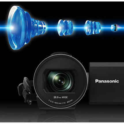 Panasonic HC-V900 Videocámara HD 1080p 24x Zoom Pantalla Táctil 3"