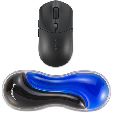 Kensington Slim Duo Gel Reposamuñecas para Mouse con Diseño Bajo Perfil Azul y Negro