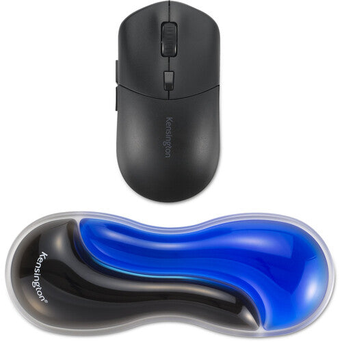 Kensington Slim Duo Gel Reposamuñecas para Mouse con Diseño Bajo Perfil Azul y Negro