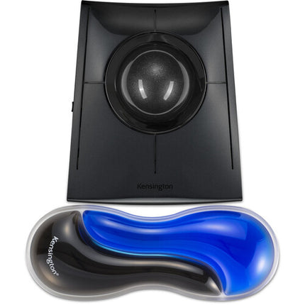 Kensington Slim Duo Gel Reposamuñecas para Mouse con Diseño Bajo Perfil Azul y Negro