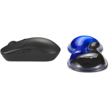 Kensington Slim Duo Gel Reposamuñecas para Mouse con Diseño Bajo Perfil Azul y Negro
