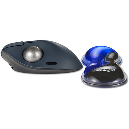 Kensington Slim Duo Gel Reposamuñecas para Mouse con Diseño Bajo Perfil Azul y Negro