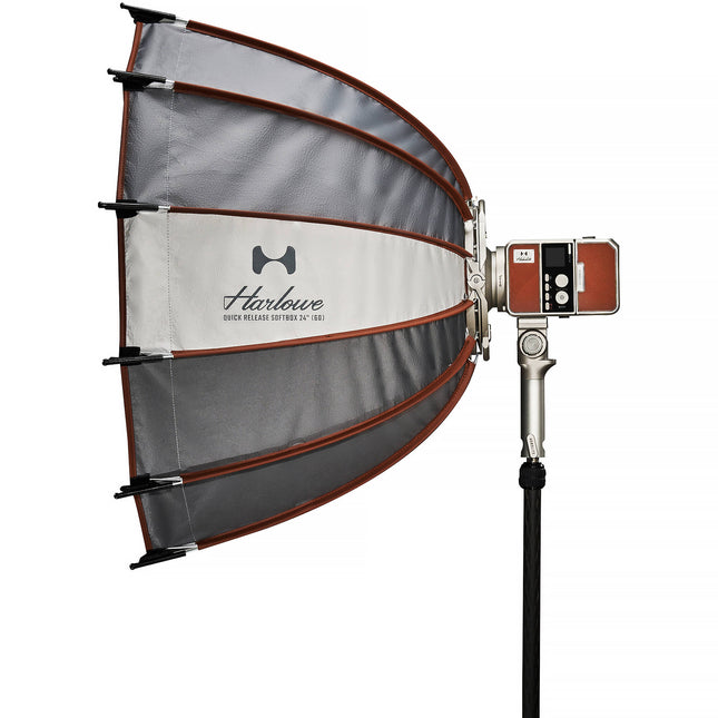 Harlowe Quick Release Softbox 24 pulgadas con Montura Bowens Ligero Compacto