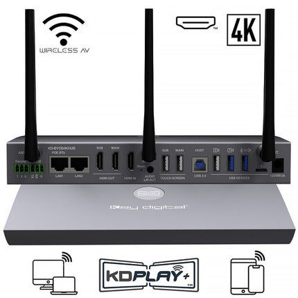 Key Digital 4K Wireless Presentation & Conferencing Hub BYOD 4K30 Doble HDMI