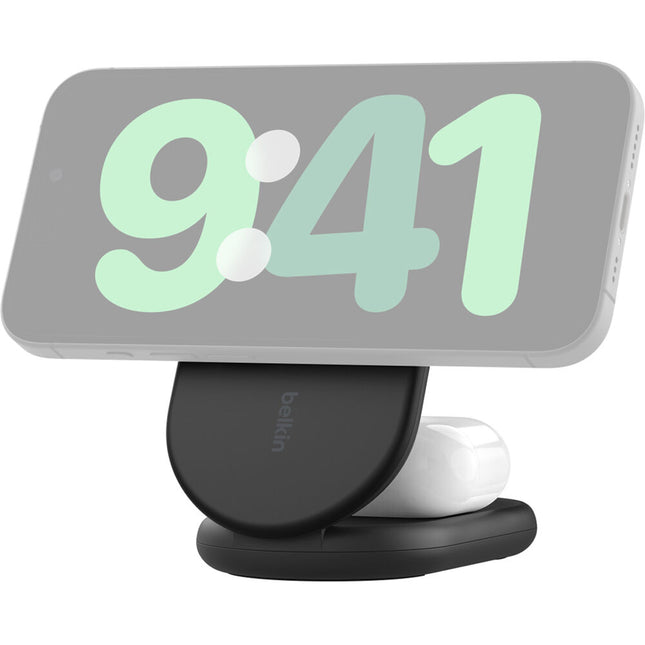 Belkin BoostCharge Soporte de Carga Inalámbrico Qi2 Plegable 15W Negro