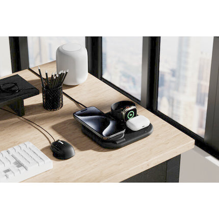 Belkin BoostCharge Cargador Inalámbrico Magnético 15W Plegable 3 en 1 Negro