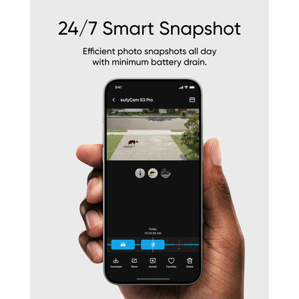 eufy Security eufyCam S3 Pro Cámara de Seguridad Exterior 4K UHD Resolución 3840x2160 y Visión Nocturna