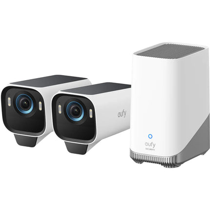 eufy Security eufyCam S3 Pro Kit de Seguridad Inalámbrico 4K UHD con 2 Cámaras y Almacenamiento de 16GB