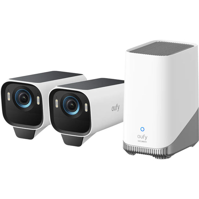 eufy Security eufyCam S3 Pro Kit de Seguridad Inalámbrico 4K UHD con 2 Cámaras y Almacenamiento de 16GB