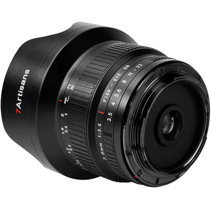 7Artisans 7.5mm f3.5 Lente Fisheye para Nikon F Ángulo 205° Estuche Incluido