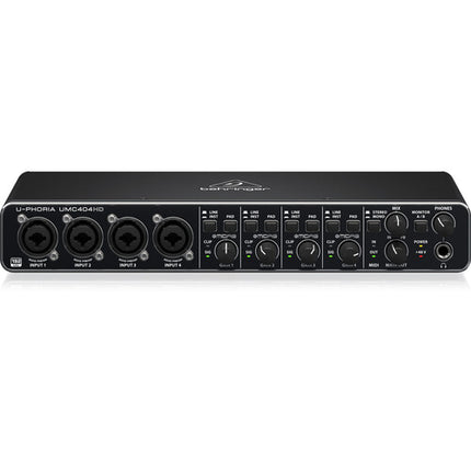 Behringer UMC404HD 4x4 Interfaz de audio USB para estudio 24-Bit 192 kHz