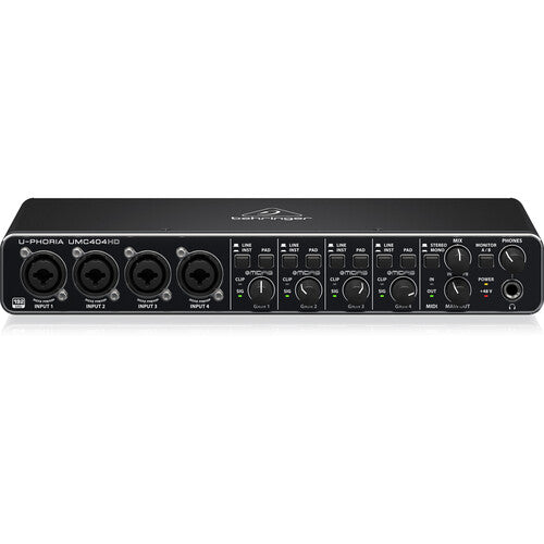 Behringer UMC404HD 4x4 Interfaz de audio USB para estudio 24-Bit 192 kHz