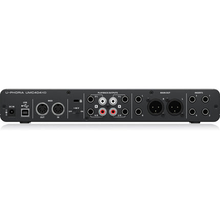 Behringer UMC404HD 4x4 Interfaz de audio USB para estudio 24-Bit 192 kHz