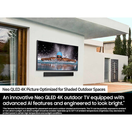 Samsung The Terrace TV exterior QLED 55" 4K UHD HDR IP56 agua polvo resistente