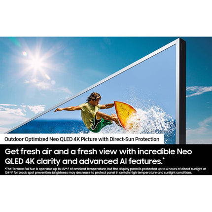 Samsung The Terrace 65" TV QLED 4K UHD HDR IP56 Resistente al Agua y Polvo