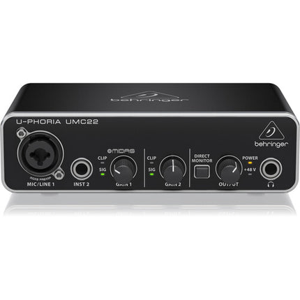 Behringer UMC22 Interfaz de Audio USB Profesional 24-Bit 48kHz USB-B