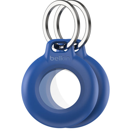 Belkin Soporte impermeable para AirTag con llavero 2 unidades azul
