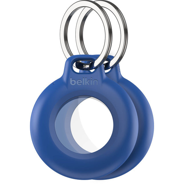 Belkin Soporte impermeable para AirTag con llavero 2 unidades azul